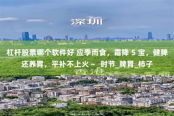 杠杆股票哪个软件好 应季而食，霜降 5 宝，健脾还养胃，平补不上火～_时节_脾胃_柿子