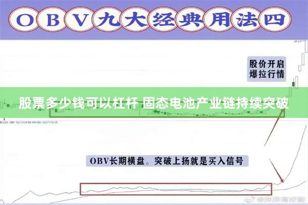 股票多少钱可以杠杆 固态电池产业链持续突破