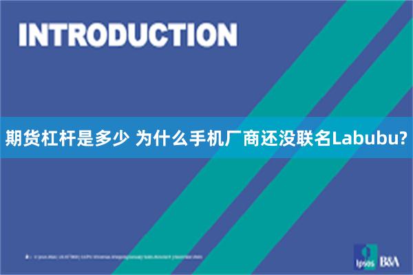 期货杠杆是多少 为什么手机厂商还没联名Labubu?