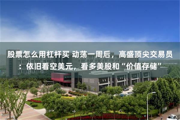 股票怎么用杠杆买 动荡一周后，高盛顶尖交易员：依旧看空美元，看多美股和“价值存储”